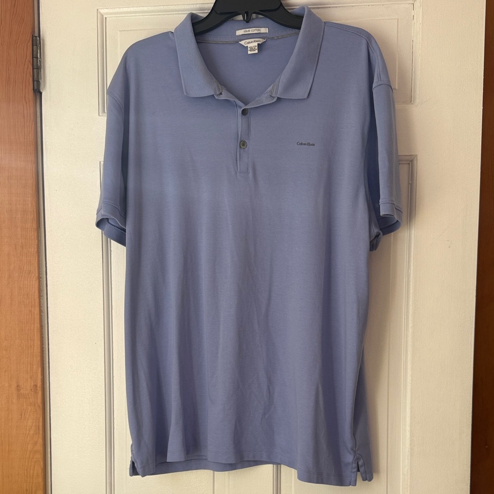 Calvin Klein Men's Liquid Cotton Polo Shirt